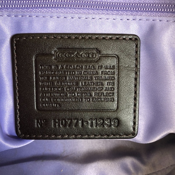 Coach 11239 Brown Signature Shoulder Tote Bag - Picture 3 of 8